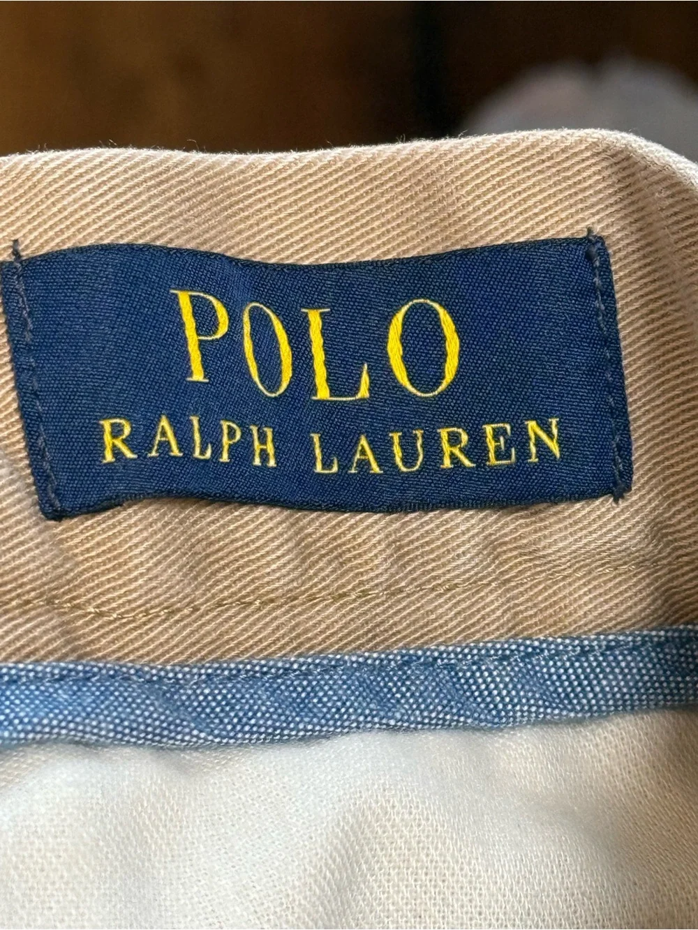 Polo Ralph Lauren Classic Fit 9-Inch Chino Shorts Khaki Size 35
